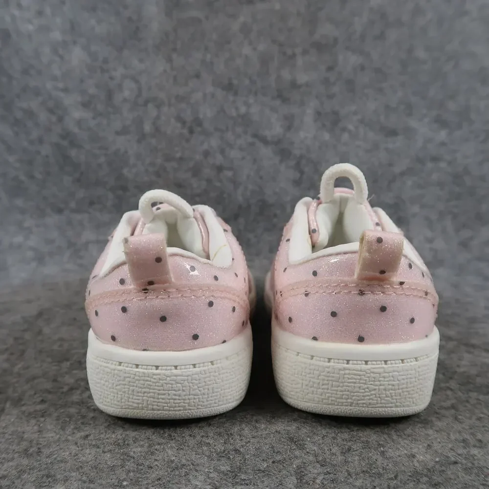 Carter Shoes Baby Girl 6 Sneakers Slip On Galaxy Pink Polka Dot Casual Trainer